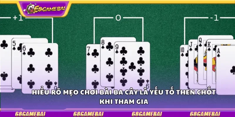 Hiểu rõ mẹo chơi bài ba cây là yếu tố then chốt khi tham gia