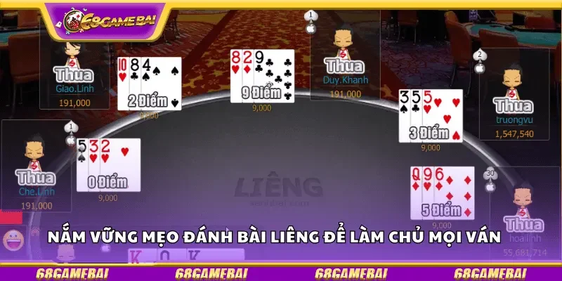 Nắm vững mẹo đánh bài liêng để làm chủ mọi ván 